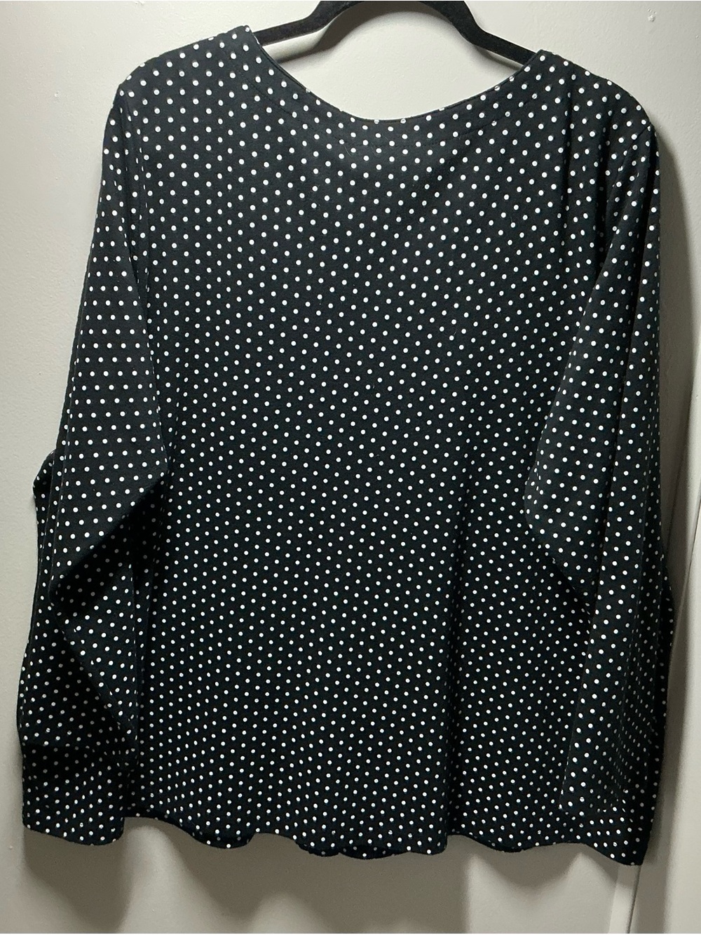 Quacker Factory Black Polka Dot bling tunic jacket Top - Picture 3 of 12